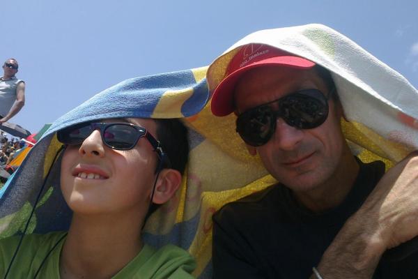 Unico modo per ripararsi dal caldo